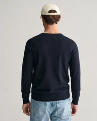 Gant Strickpullover CLASSIC COTTON V-NECK Blau