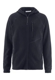 Fleecejacke Kapuze Relaxed aus reiner Bio-Baumwolle (1-St)