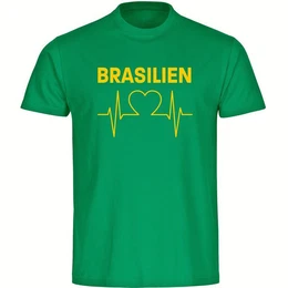 T-Shirt Herren Brasilien - Herzschlag - Mnner