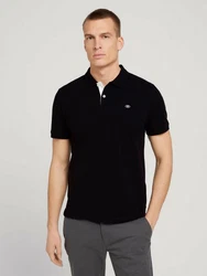 TOM TAILOR T-Shirt Poloshirt Dunkelblau/Blau