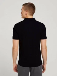 TOM TAILOR T-Shirt Poloshirt Dunkelblau/Blau