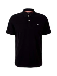 TOM TAILOR T-Shirt Poloshirt Dunkelblau/Blau