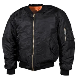 Outdoorjacke US Pilotenjacke MA1, schwarz, groe Gren