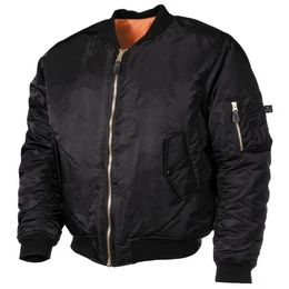 Outdoorjacke US Pilotenjacke MA1, schwarz