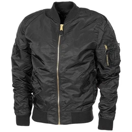 Outdoorjacke US Airforce Jacke MA1, schwarz