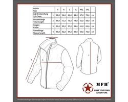 MFH Professional Fleece-Jacke Combat schwarz