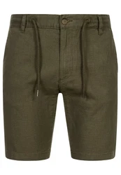Indicode Chinoshorts INCaro Khaki/Dunkelgrün