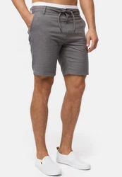 Indicode Chinoshorts INCaro Grau/Hellgrau/Dunkelgrau