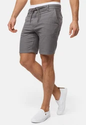 Indicode Chinoshorts INCaro Grau/Hellgrau/Dunkelgrau