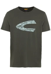 camel active Print-Shirt Dunkelgrün