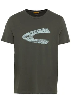 camel active Print-Shirt Dunkelgrün