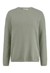 Hessnatur Strickpullover Slub Dunkelgrün/Hellgrün/Khaki/Grün