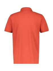 LERROS Kurzarmshirt mit Logostickerei Orange/Rot
