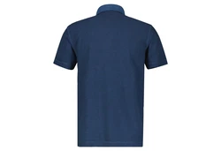 LERROS Kurzarmshirt mit Logostickerei Blau/Dunkelblau/Hellblau