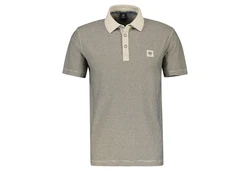 LERROS Kurzarmshirt mit Logostickerei Khaki/Beige/Braun/Creme/Grau