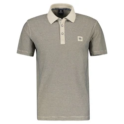 LERROS Kurzarmshirt mit Logostickerei Khaki/Beige/Braun/Creme/Grau