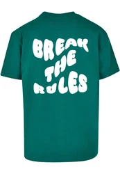 Merchcode T-Shirt Break The Rules Heavy Oversize Tee Grün/Türkis