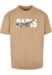 Merchcode Paris Eiffel Tower Heavy Oversize Tee Braun/Grün