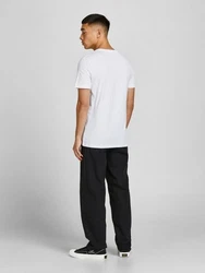 JACK & JONES T-Shirt JJEORGANIC BASIC TEE SS O-NE 3PK MP NOOS Weiß/Schwarz/Dunkelblau/Creme/Dunkelgrau