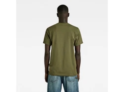 G-STAR T-Shirt Slim Base R T S/S Men Dunkelgrün/Khaki