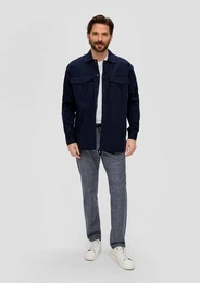Stoffhose Regular Fit: Chino aus Baumwollstretch