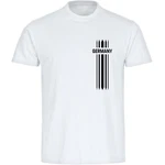 multifanshop T-Shirt Herren Germany Weiß/Grau/Dunkelblau