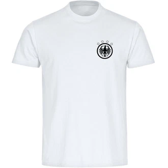 multifanshop T-Shirt Herren Deutschland Adler Retro Mnner Weiß/Creme