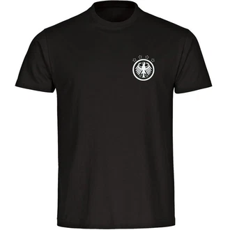 multifanshop T-Shirt Herren Deutschland Adler Retro Mnner Schwarz