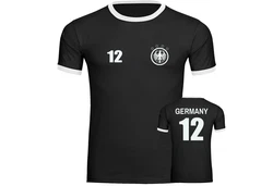 multifanshop T-Shirt Kontrast Germany - Adler Retro Trikot 12