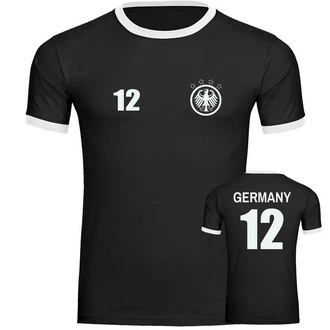 multifanshop T-Shirt Kontrast Germany - Adler Retro Trikot