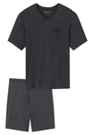 Schiesser Shorty Comfort Fit (Set, 2 tlg) Dunkelgrau/Schwarz/Grau/Dunkelblau