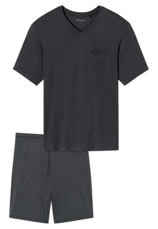 Schiesser Shorty Comfort Fit (Set, 2 tlg) Dunkelgrau/Schwarz/Grau/Dunkelblau