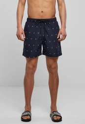 URBAN CLASSICS Badeshorts Embroidery Swim Shorts Dunkelblau/Schwarz/Blau/Rot/Lila/Gelb