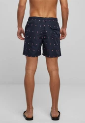 URBAN CLASSICS Badeshorts Embroidery Swim Shorts Dunkelblau/Schwarz/Blau/Rot/Lila/Gelb