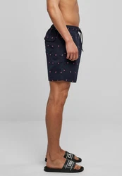 URBAN CLASSICS Badeshorts Embroidery Swim Shorts Dunkelblau/Schwarz/Blau/Rot/Lila/Gelb