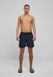 URBAN CLASSICS Badeshorts Embroidery Swim Shorts Dunkelblau/Schwarz/Blau/Rot/Lila/Gelb