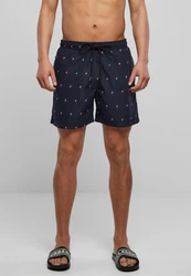 URBAN CLASSICS Badeshorts Embroidery Swim Shorts Dunkelblau/Schwarz/Blau/Rot/Lila/Gelb