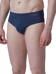 Skiny Slip Herren Brasil Slip Cooling Deluxe Dunkelblau/Blau/Hellblau