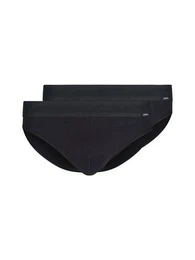 Slip Herren Brasil Slip 2er Pack Cotton Retro (Packung, 2-St) gerundeter Beinausschnitt