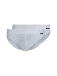Skiny Slip Herren Brasil Basic Retro (2-St) Grau/Hellgrau/Silber