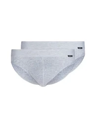Slip Herren Brasil Slip 2er Pack Cotton Retro (Packung, 2-St) gerundeter Beinausschnitt