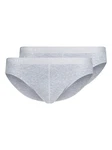Skiny Slip Basic Cotton Rib Grau/Hellgrau
