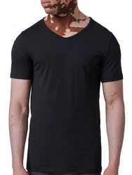 Skiny Unterhemd V-Shirt 2er Pack schwarz