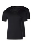 Skiny Unterhemd V-Shirt 2er Pack schwarz