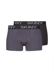 Skiny Boxershorts Retro Pants Herren Cotton Multipack Retro Boxer (2-St) 