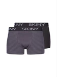 Skiny Boxershorts Retro Pants Herren Cotton Multipack Retro Boxer (2-St) 