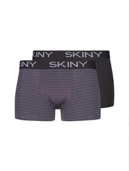 Skiny Boxershorts Retro Pants Herren Cotton Multipack Retro Boxer (2-St) 