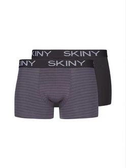 Skiny Boxershorts Retro Pants Herren Cotton Multipack Retro Boxer (2-St) 