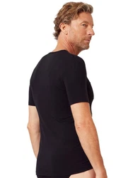 HUBER Unterziehshirt Herren V-Shirt kurzarm hautnah Cool Lyocell 