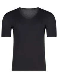 Unterziehshirt Herren V-Shirt kurzarm hautnah Cool Lyocell (Stck, 1-St) biologisch abbaubar